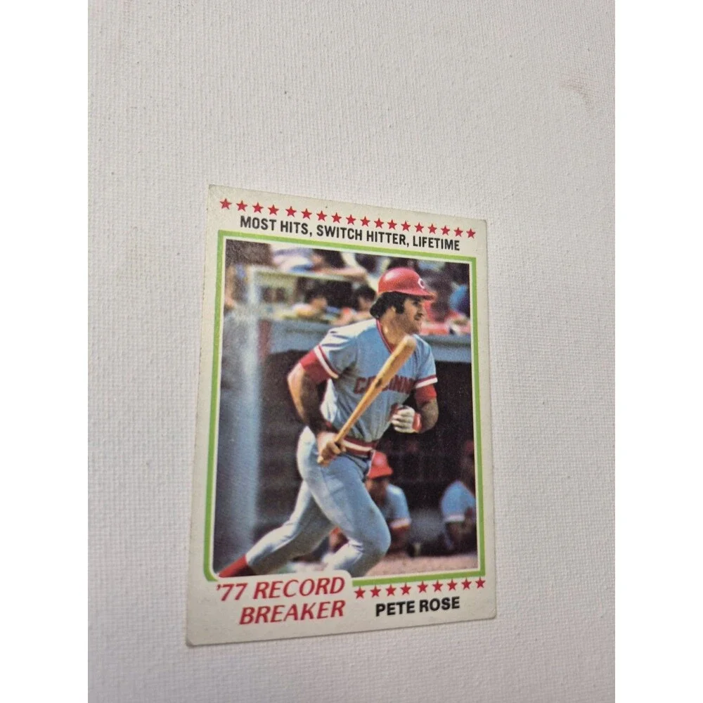 1978 Topps - Record Breaker Pete Rose #5 2 Card Lot!